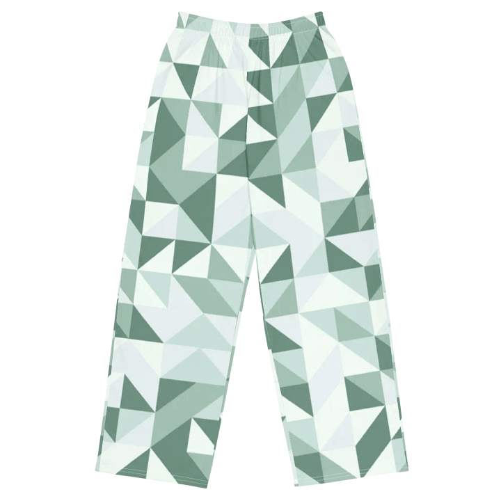 BUIII Dynamic Geometry: Mint Oasis Wide-Leg Pants product image (1)