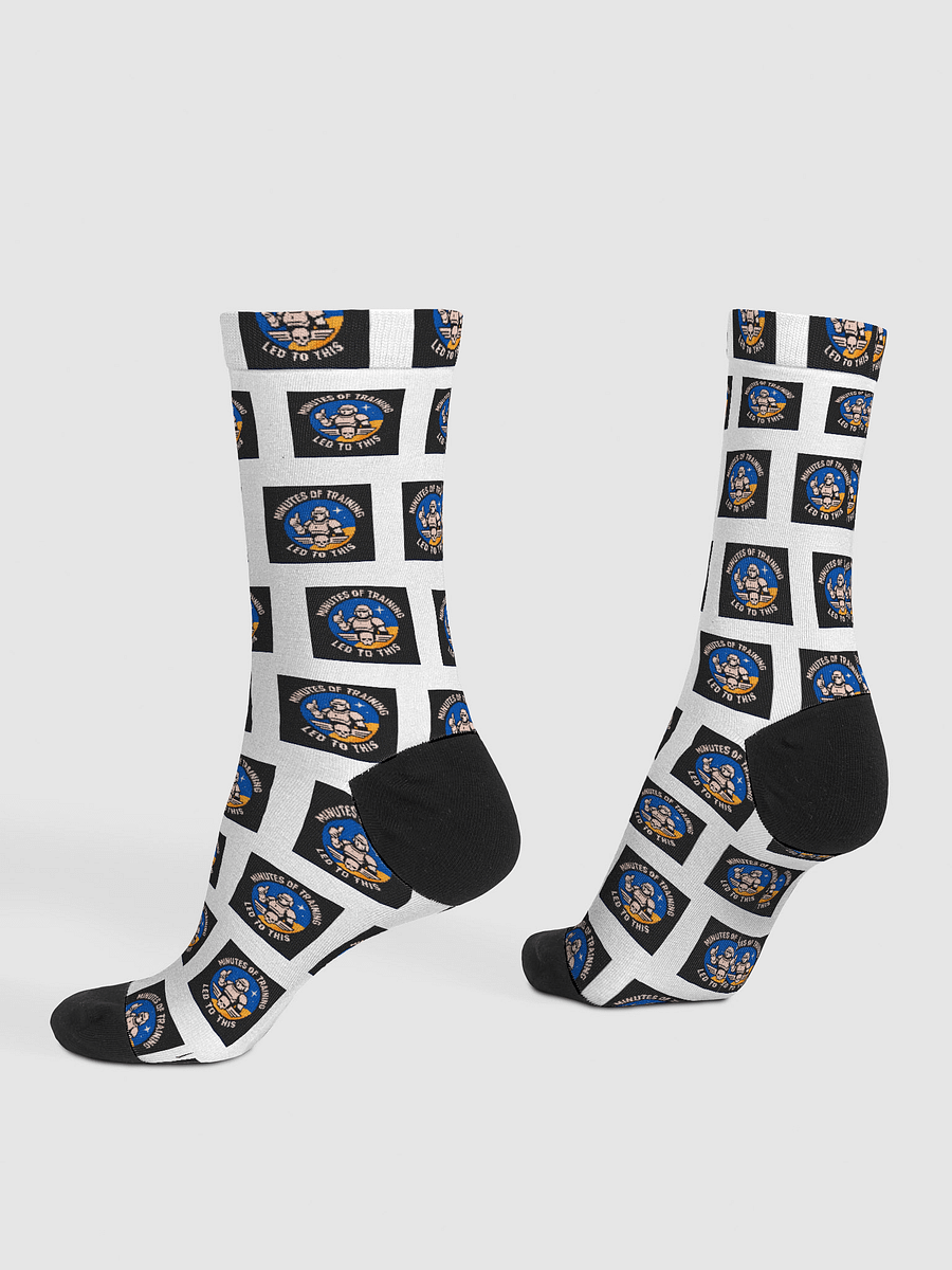 minutes of training led to this! EcoChic Crew: Sustainable Art Socks product image (4)