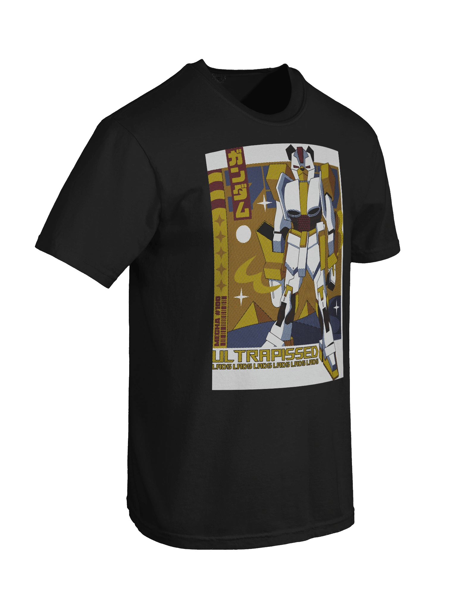 Mecha Bear Front Print Tee | Black product image (8)
