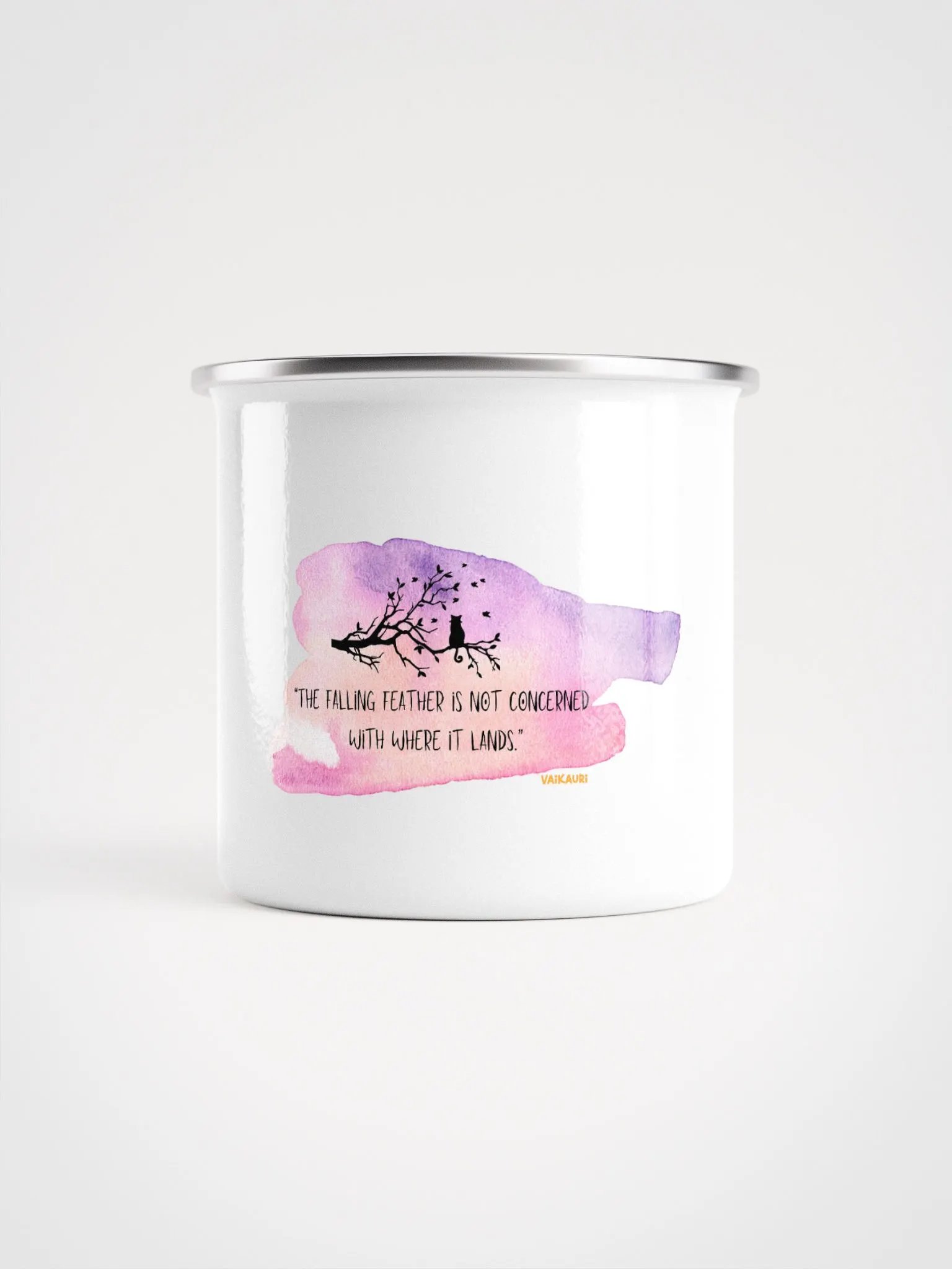 Vaikauri Cat Enamel Mug product image (1)