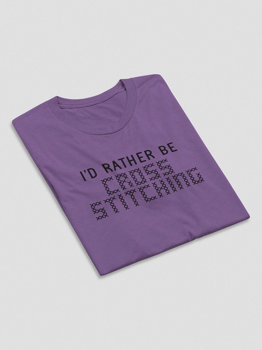 I'd Rather Be Cross Stitching Unisex Tee product image (13)
