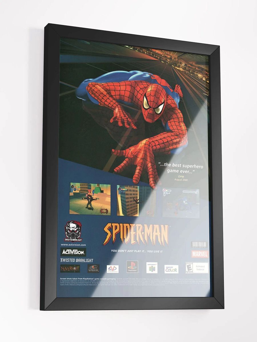Spider-Man Game Advertisement Poster from 2000 - Size: 12" x 18" product image (3)