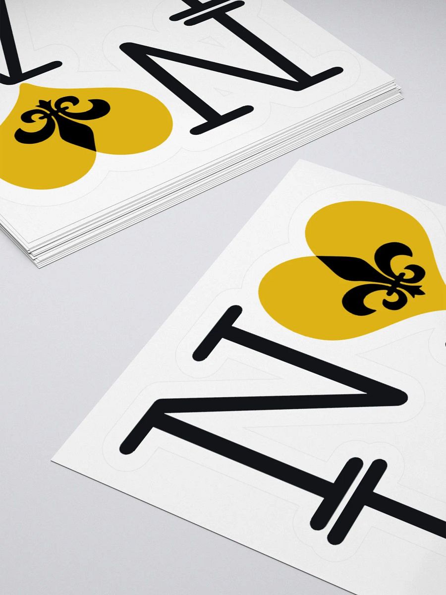 I LOVE NOLA **BIGSHOT STICKER** (GOLD HEART) product image (4)