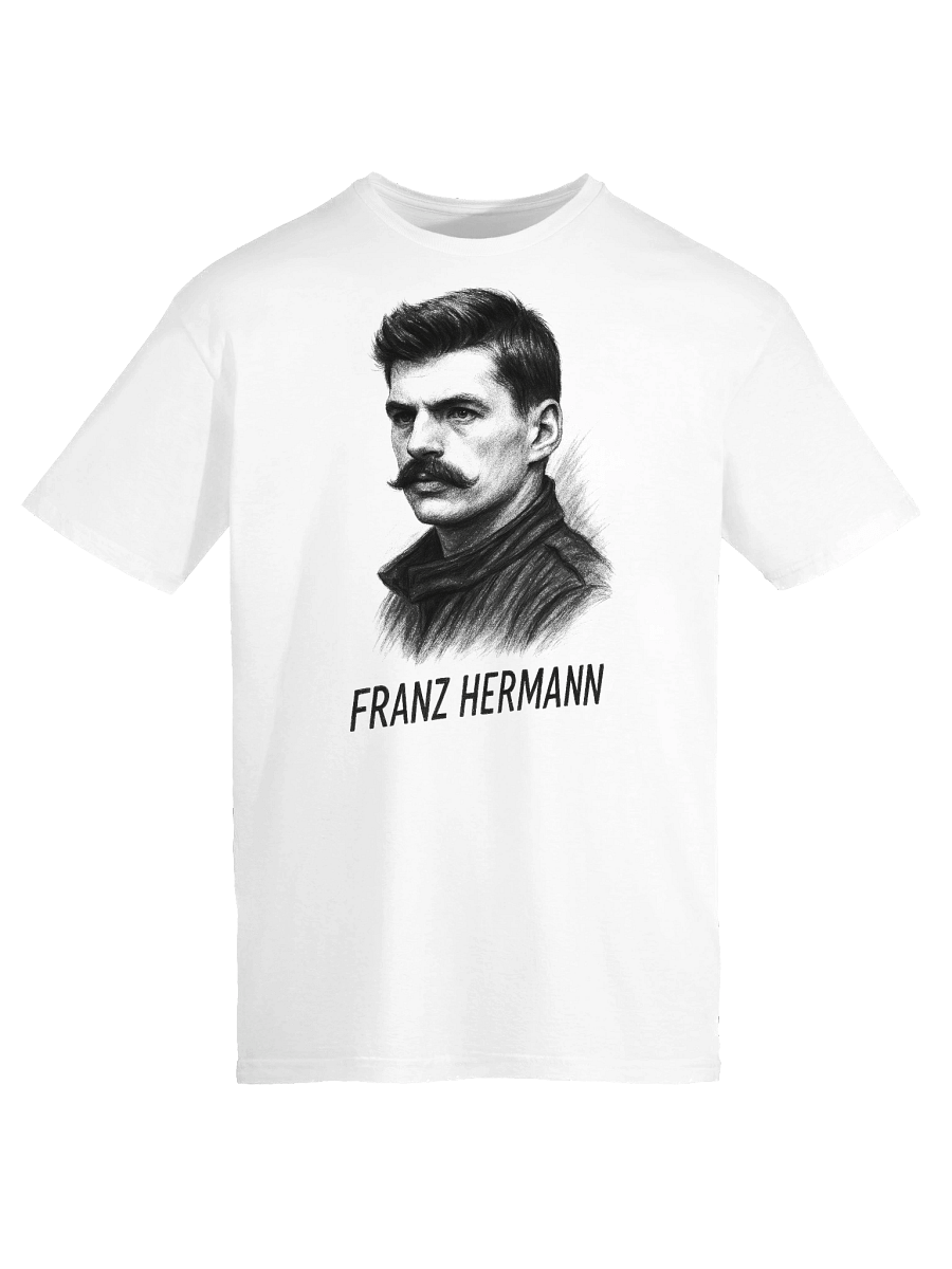 Vintage Franz Hermann Monochrome Portrait T-Shirt product image (9)