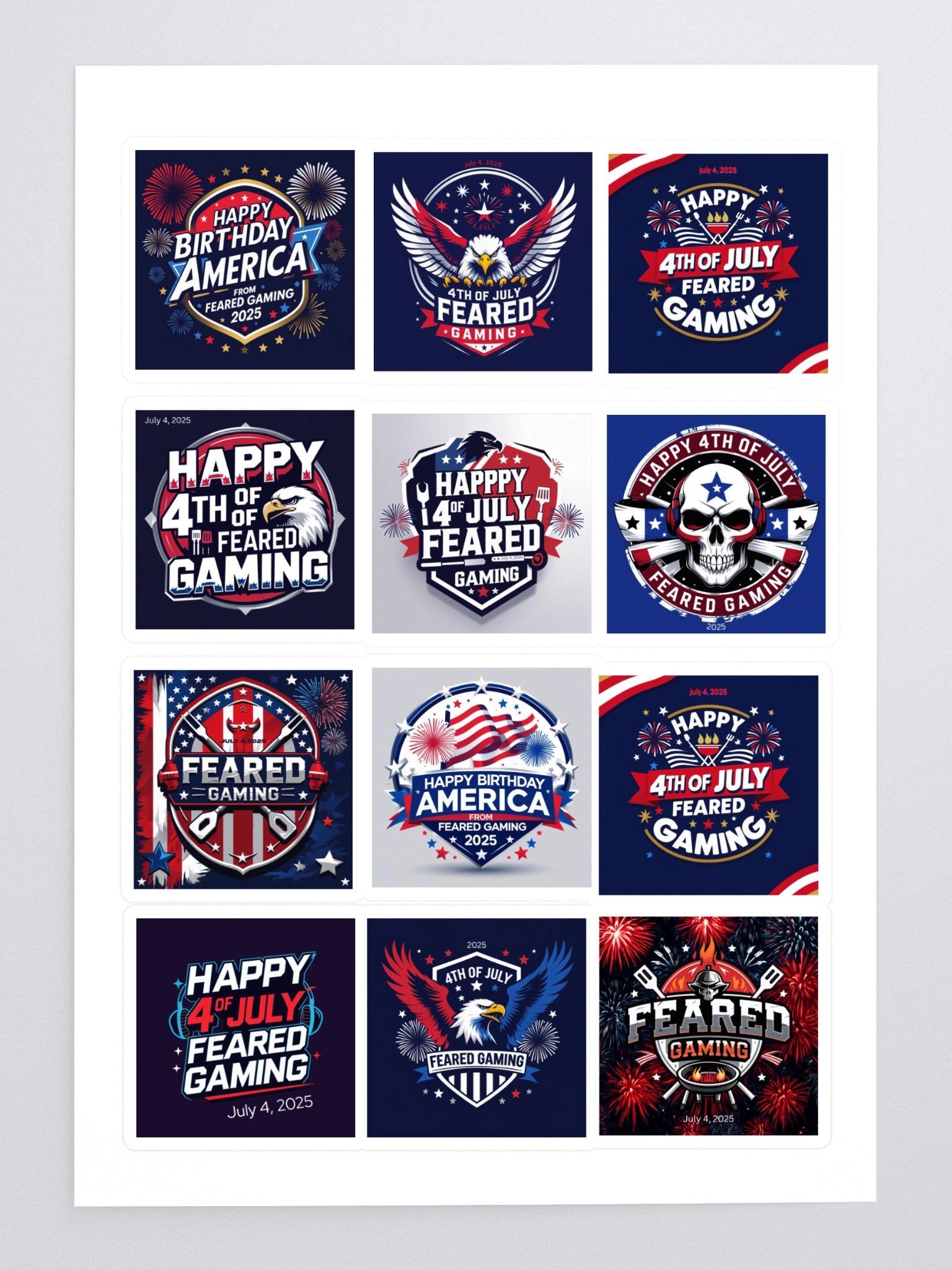 July 4th Stickers product image (3)