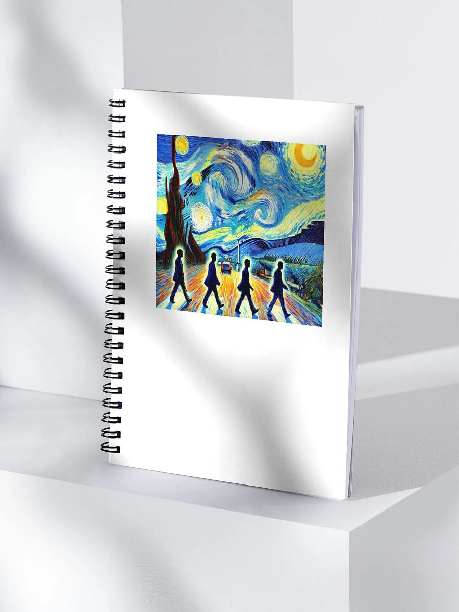 📔 The Beatles – Abbey Road Van Gogh-Inspired Spiral Journal product image (4)