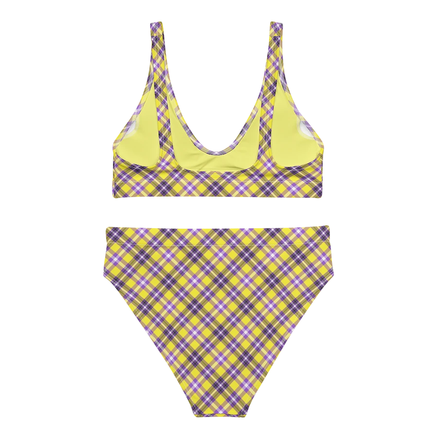 Yellow and Purple Plaid Bikini product image (4)