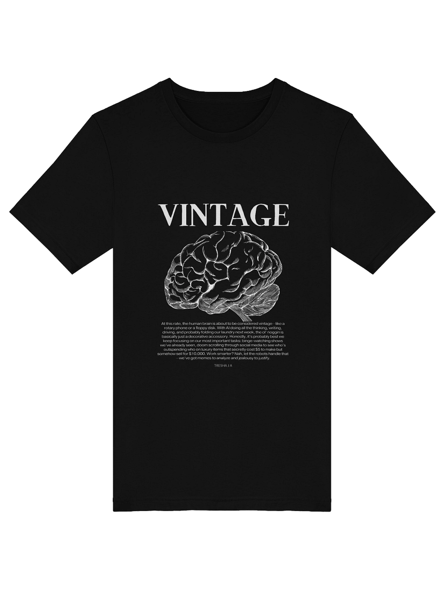 Vintage Brain Black Tee product image (5)