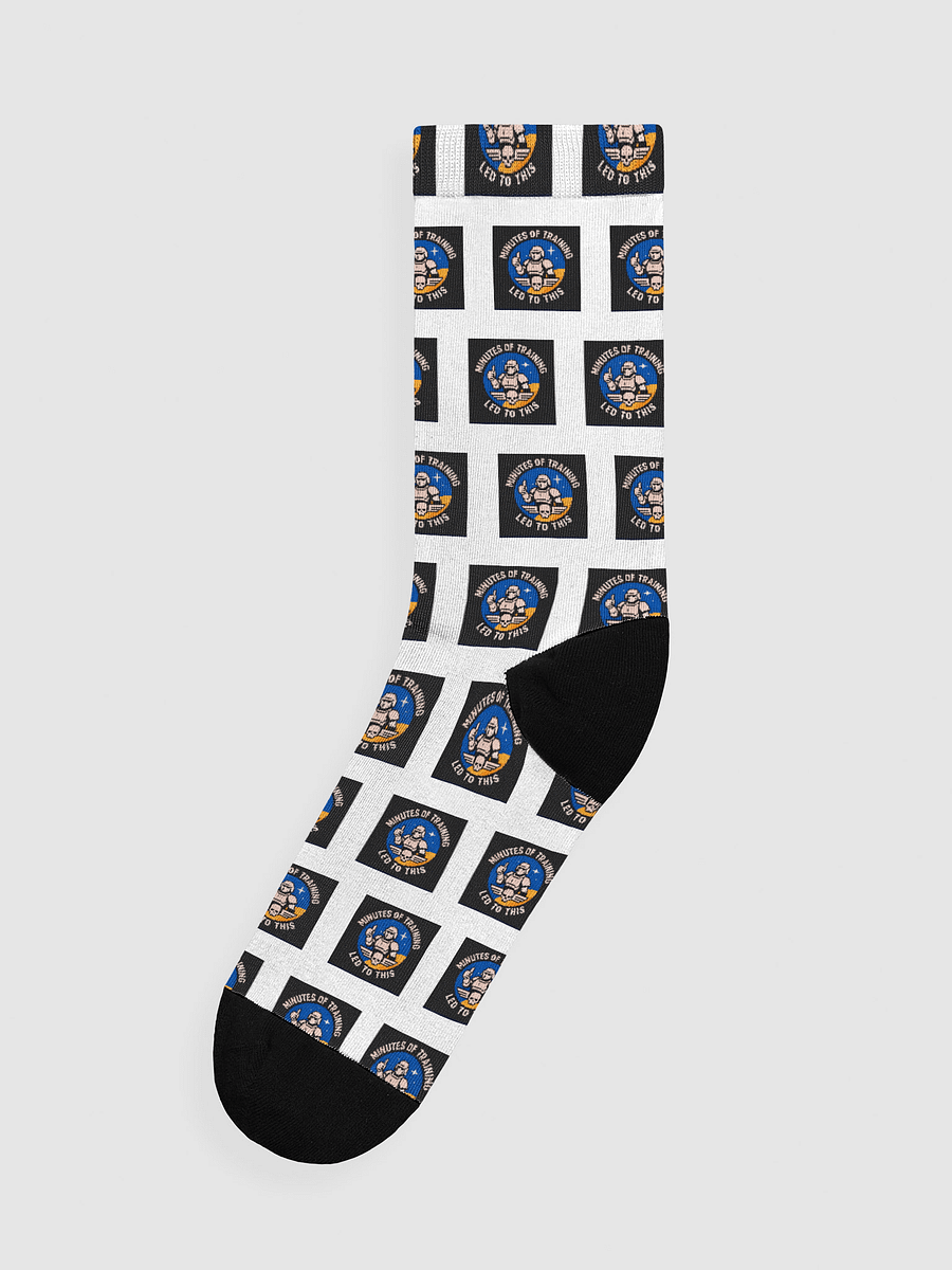 minutes of training led to this! EcoChic Crew: Sustainable Art Socks product image (1)