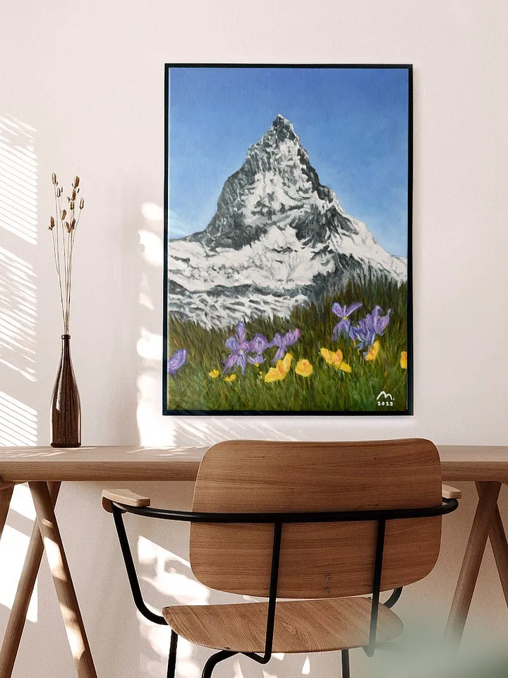 Dainty Flowers by the Matterhorn Art Print product image (2)