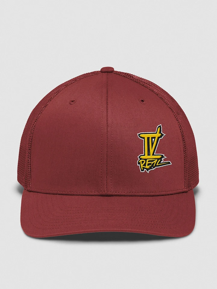 IVREAL Trucker Hat Yellow Embroidered Logo product image (13)