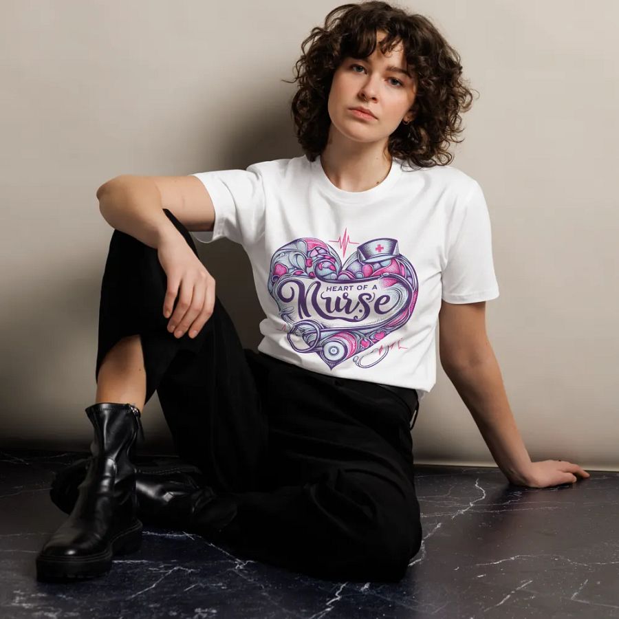 Heart of a Nurse Artwork T-Shirt product image (10)