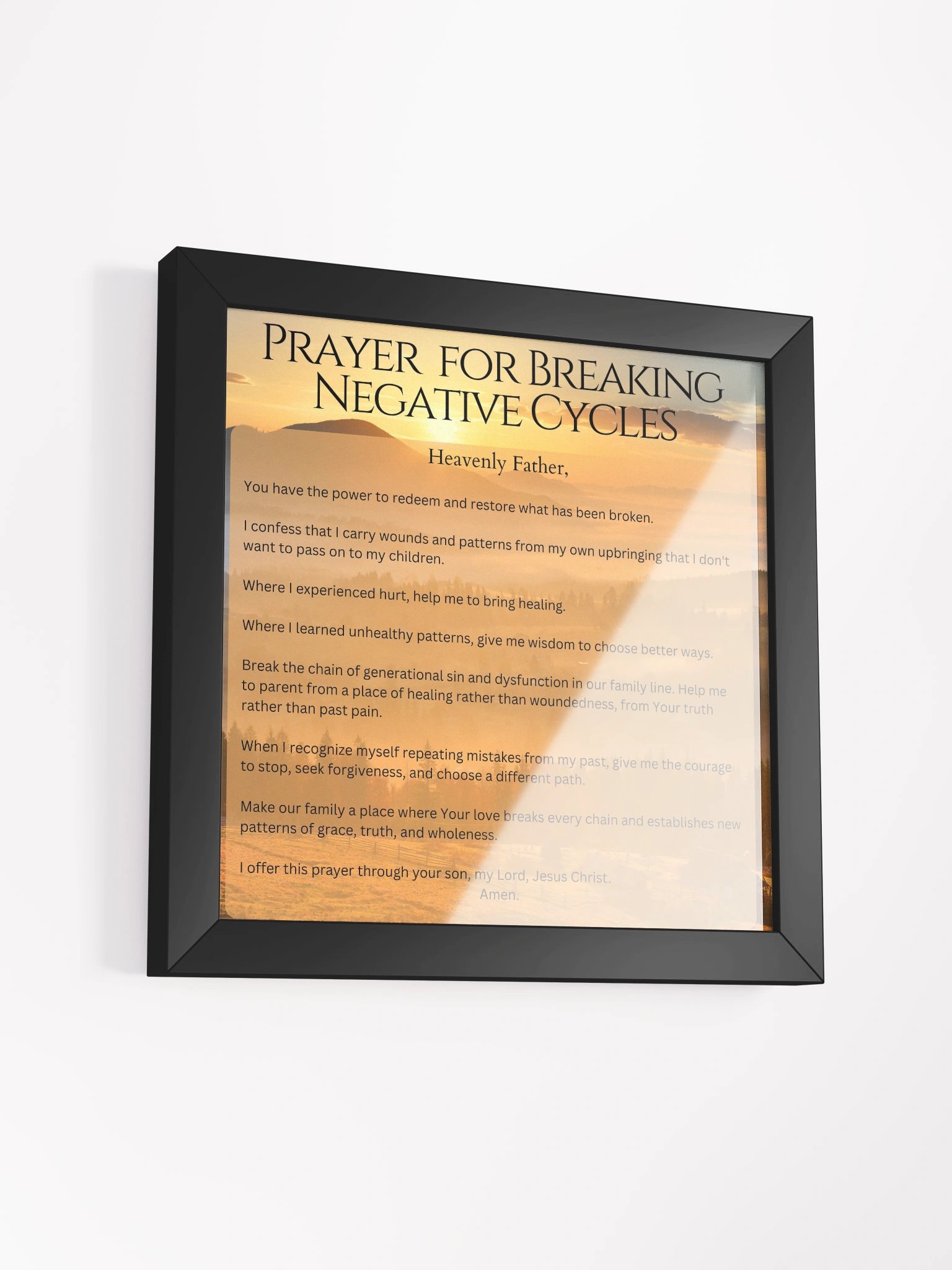 Prayer for Breaking Nagtive Cycles - Square product image (3)