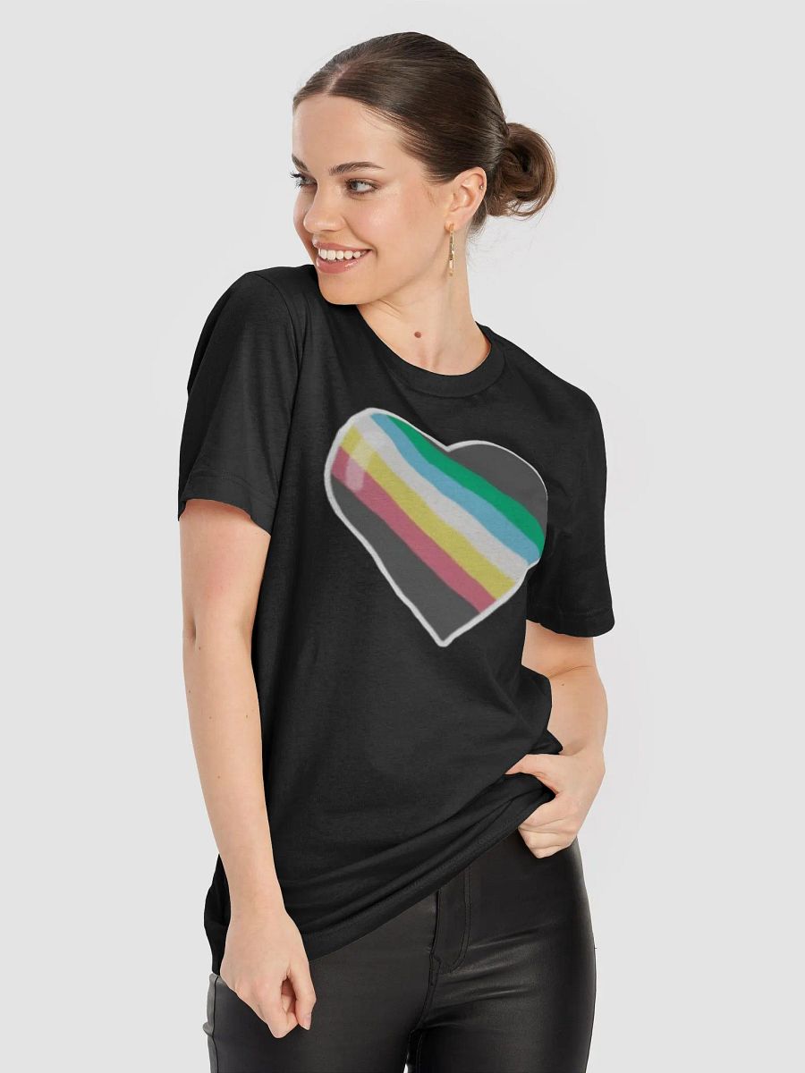 Disability Pride Heart Canvas Shirt product image (8)