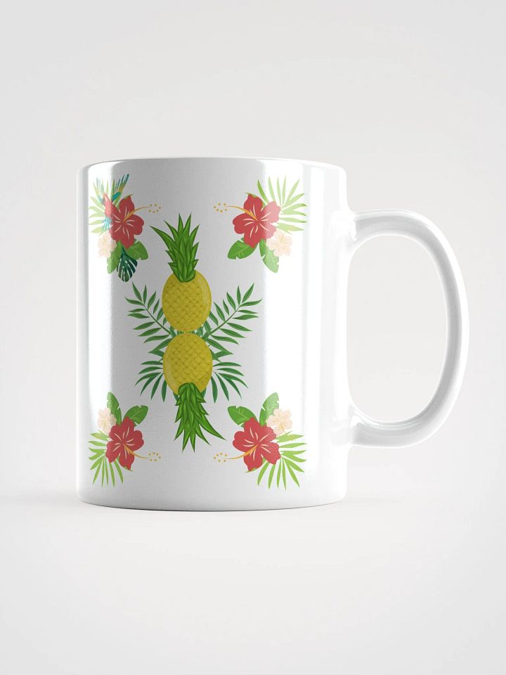 Pineapple Paradise Pattern Design White Mug product image (1)