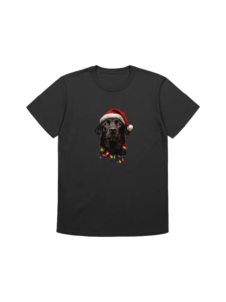 Black Lab Dog Unisex Christmas T-Shirt product image (1)