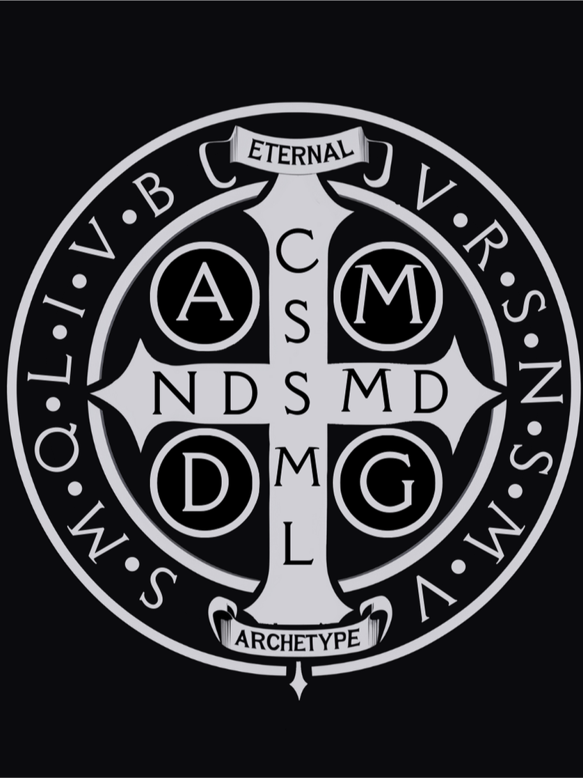 AMDG Benedictine Cross Steel Tumbler product image (3)