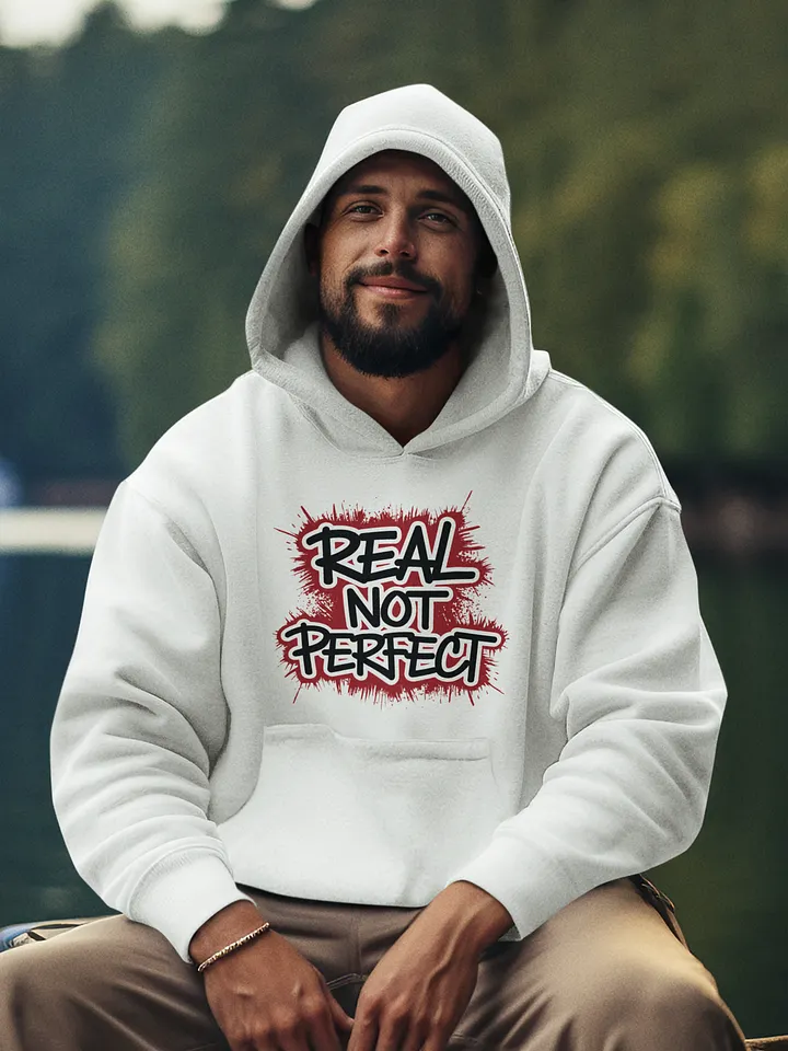 Real not Perfect | Unisex Premium Pullover Hoodie product image (2)