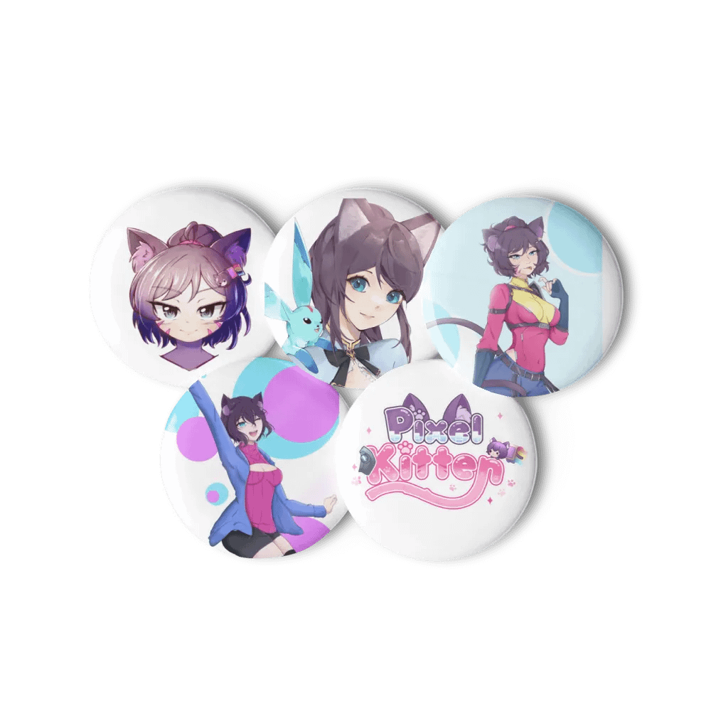 Pixel Kitten Pin Button Set product image (11)