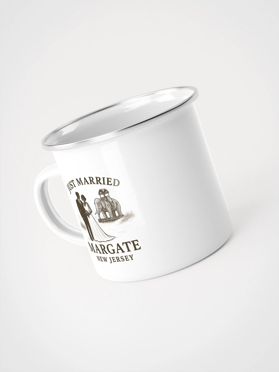 Margate NJ "Just Married" Enamel Wedding Mug product image (4)