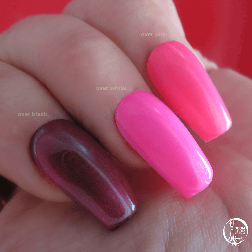 RADIOACTIVE SHRIMP - Pink Jelly Glow-In-The-Dark Nail Polish product image (6)