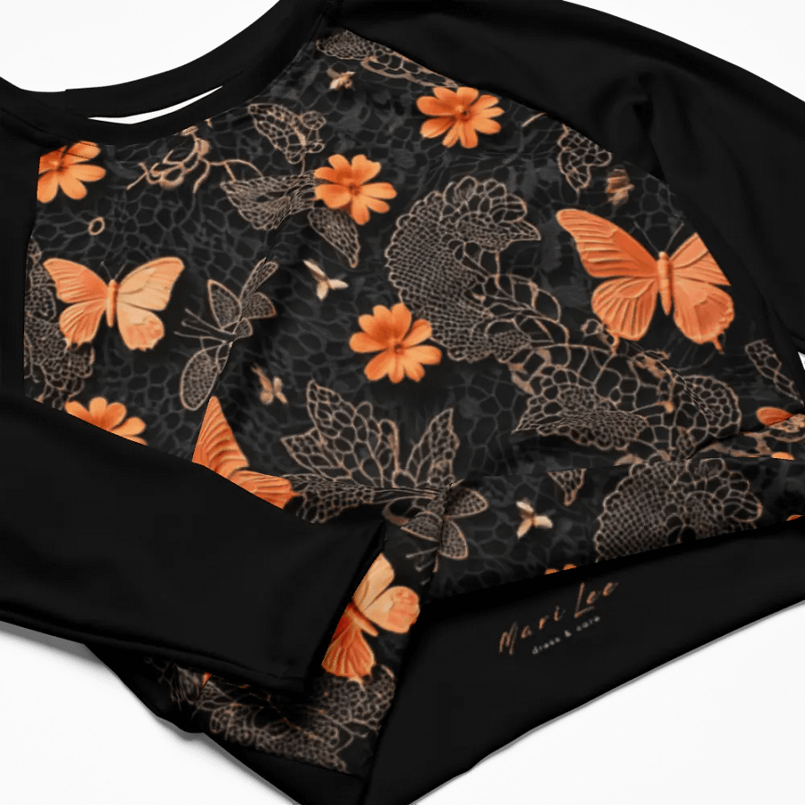 Elegant Long Sleeve Crop Top product image (3)