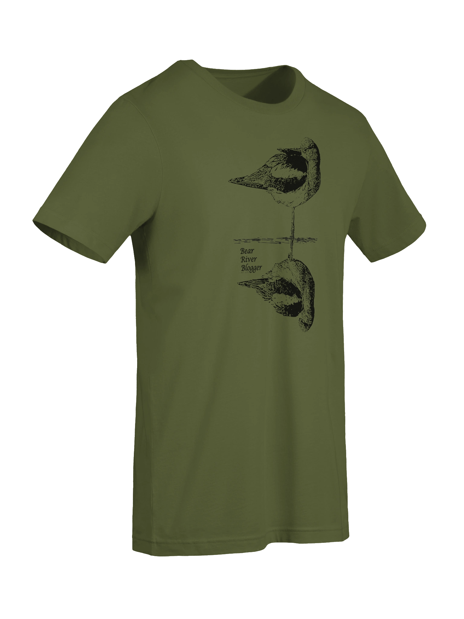 American Avocet Reflection Birdwatching T-Shirt product image (9)
