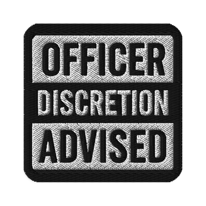 Officer Discretion Embroidered Patch product image (1)