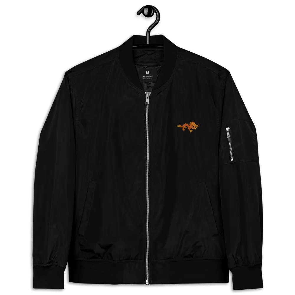 "Dragon" Embroidered Recycled Bomber Jacket product image (9)
