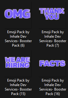 Purple Word Expression Emojis product image (2)