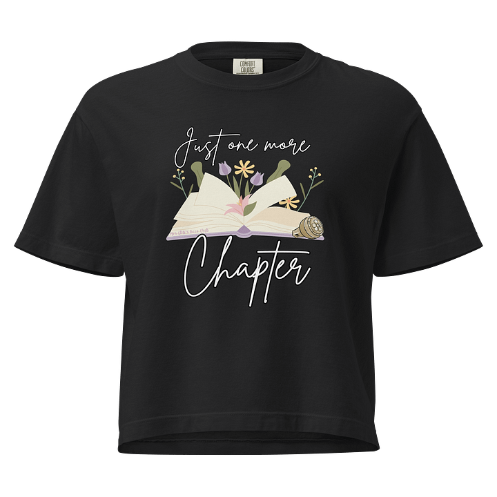 "Just One More Chapter" Bookish Top - Dark product image (1)