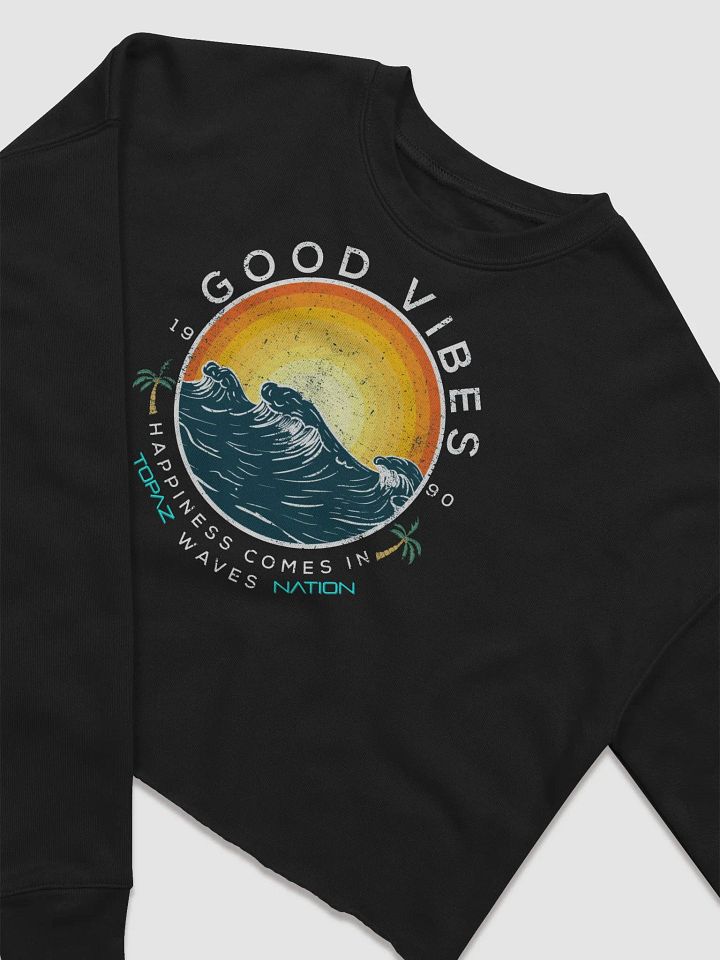 Topaz Nation Good Vibes Cropped Sweater product image (1)