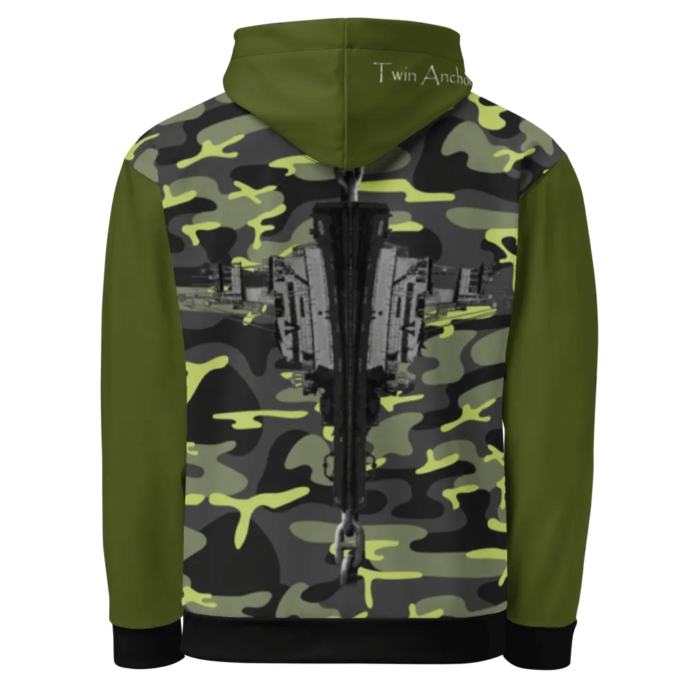 Camouflage & Green Hudson VB-chain Hoodie product image (9)