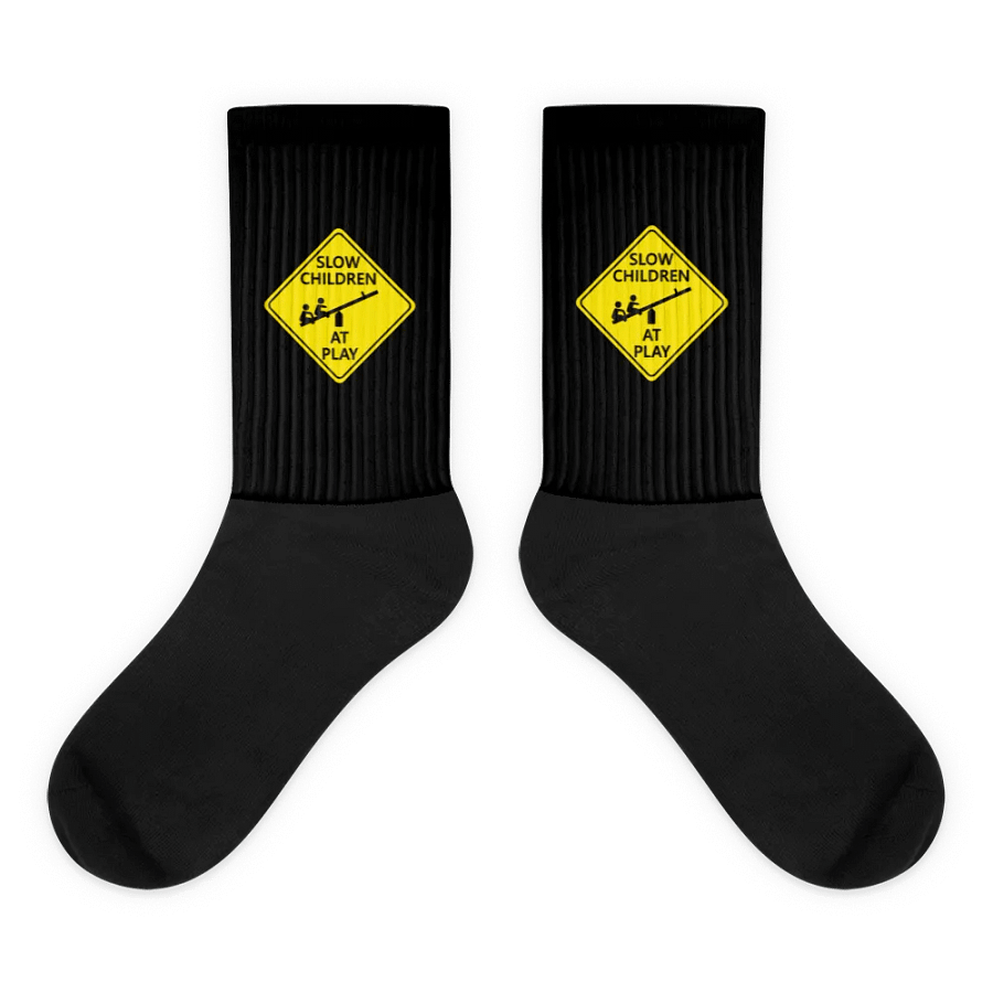 SLOW | Black Foot Sublimated Socks product image (1)