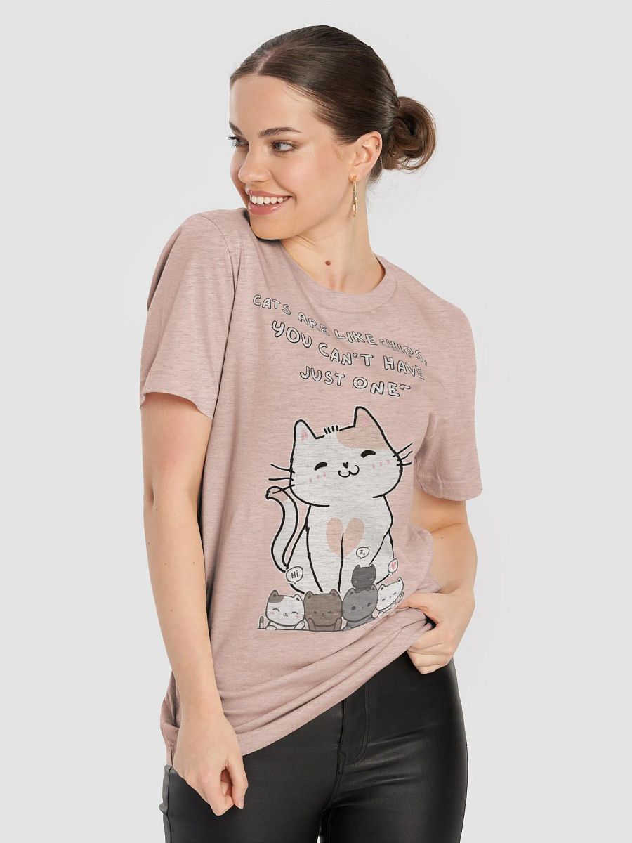 Cats Are Like Chips Soft Unisex T-Shirt product image (7)