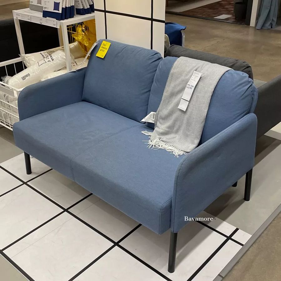 Ikea GLOSTAD Loveseat, Knisa medium blue BRAND NEW 204.888.20 (LOVESEAT ONLY) product image (2)