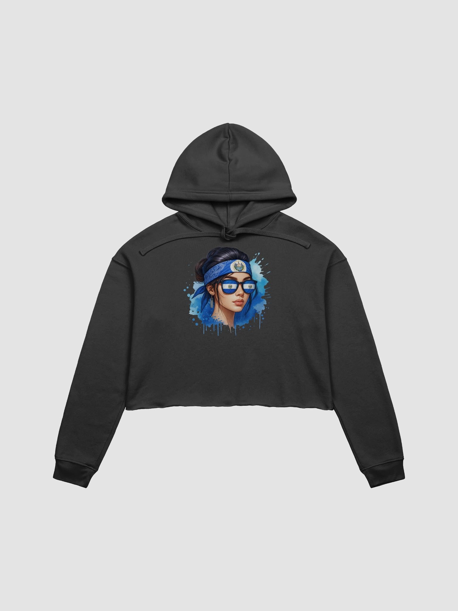 El Salvador Crested Beauty Crop Hoodie product image (4)