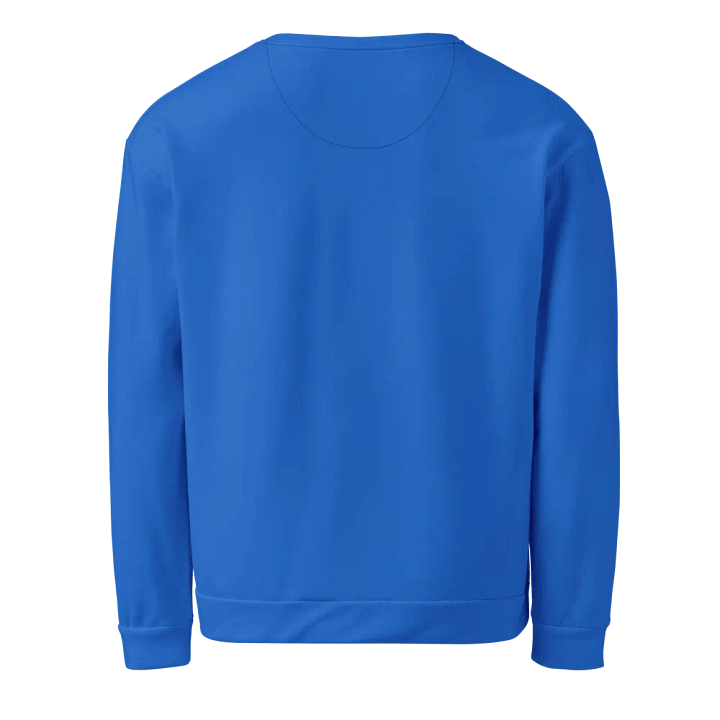 Plain Cobalt Blue Light Summer Unisex Recycled Polyester Heavyweight Premium Sweatshirt by Treasure Pie product image (2)