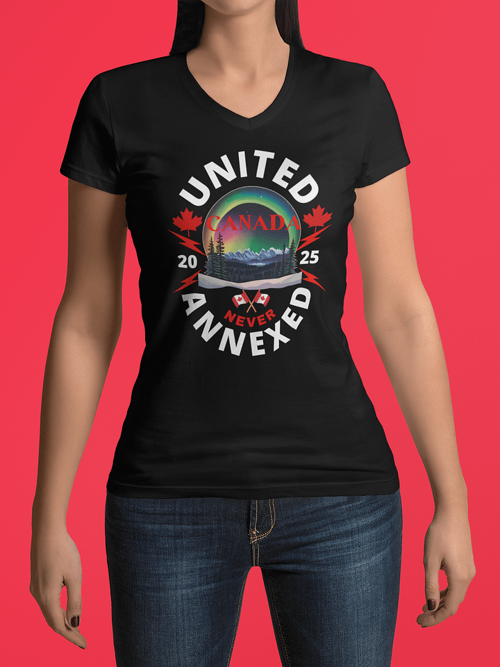 Northern Lights Canada Women's V-Neck Tee product image (13)