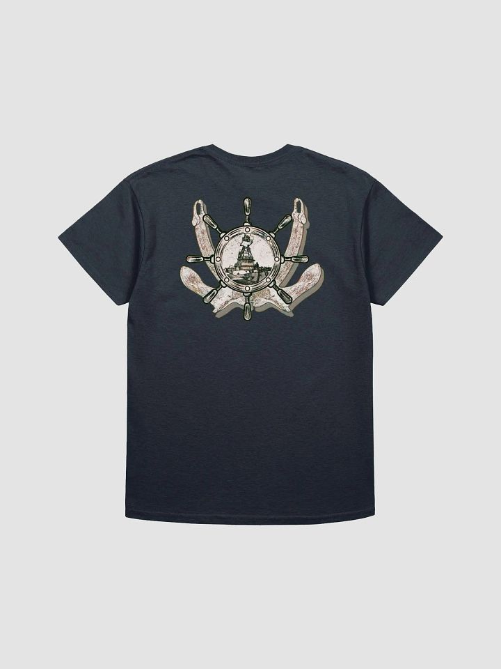 Twin anchor ship wheel & Tug CE Tee product image (1)