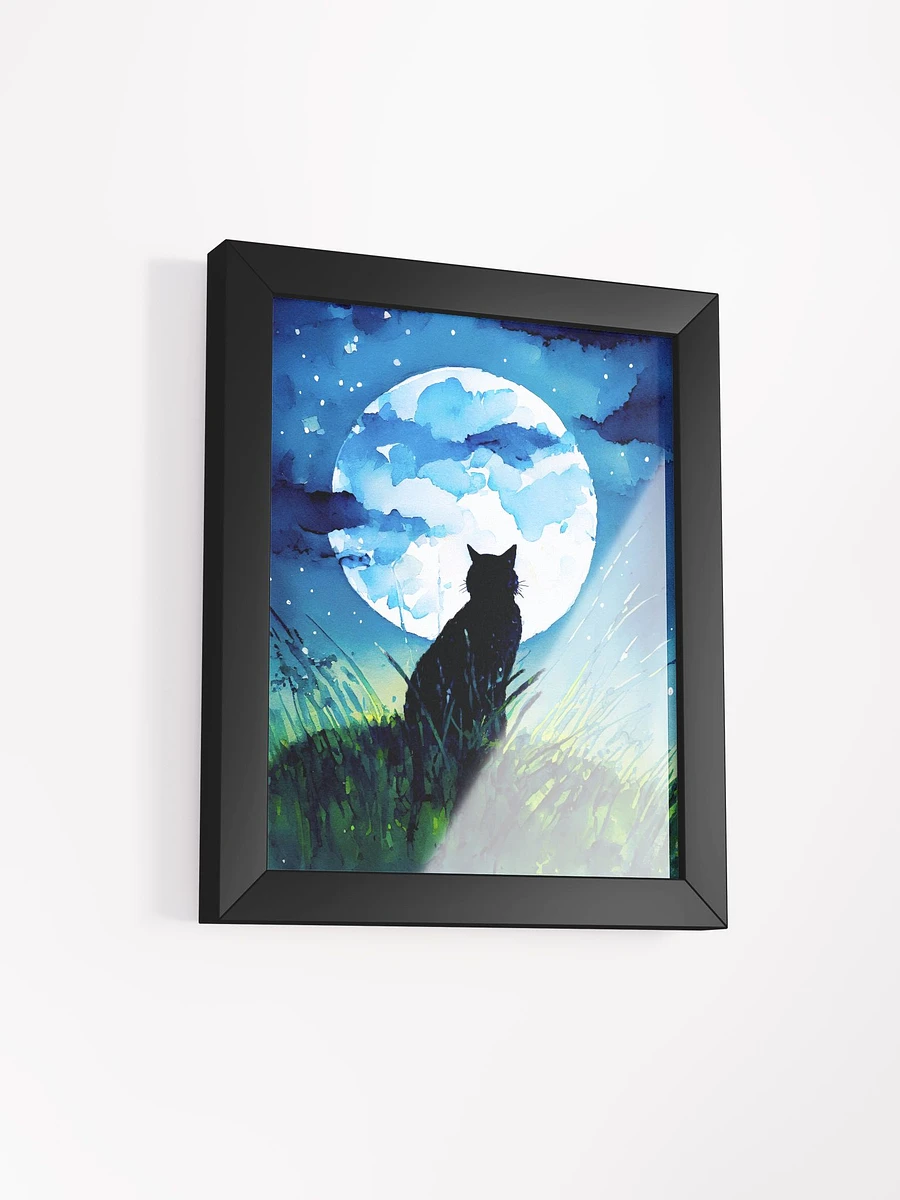 A Cat Sings To The Moon Framed Poster product image (2)