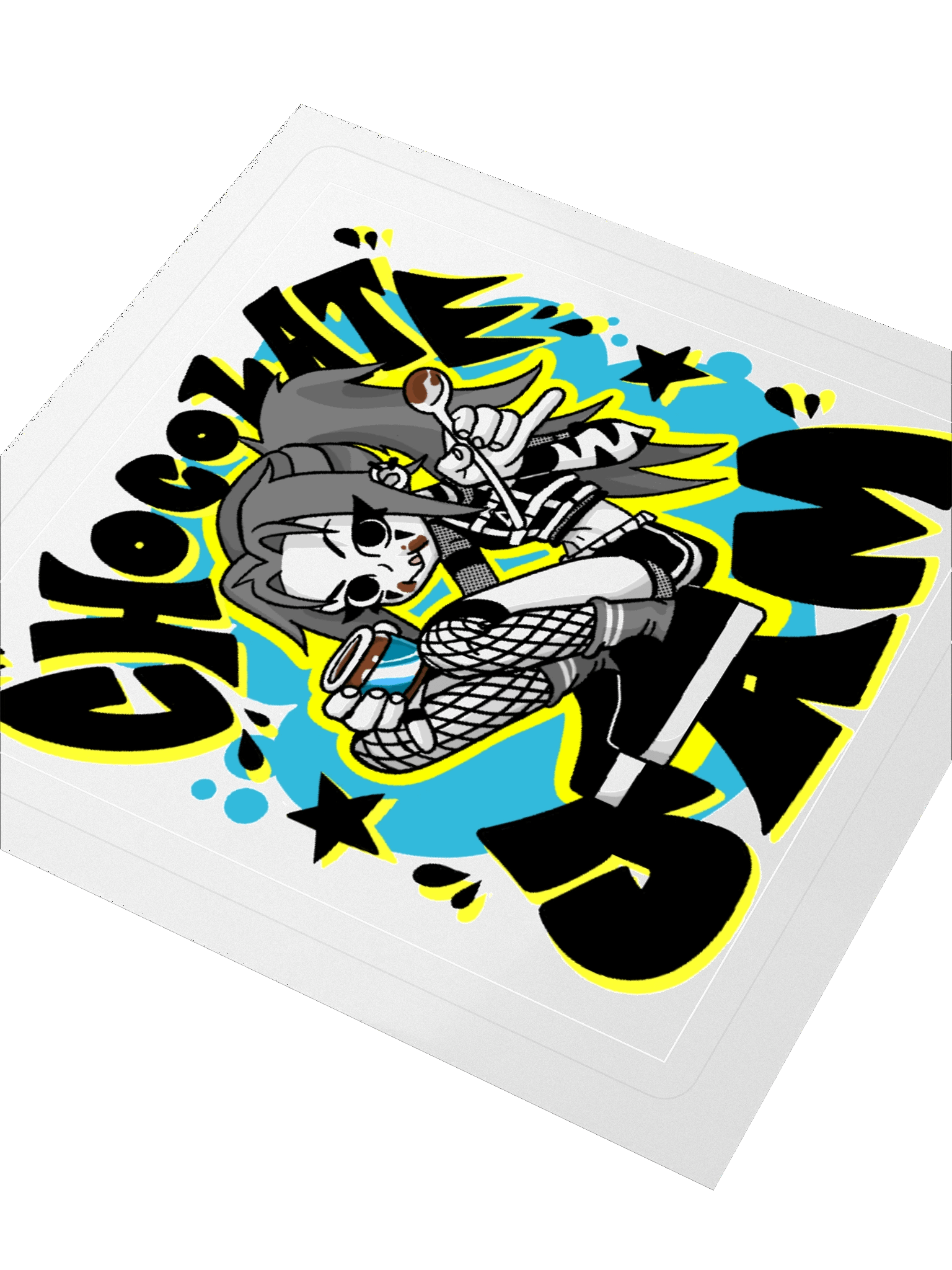 CHOCOLATE JAM - Blue Sticker product image (8)