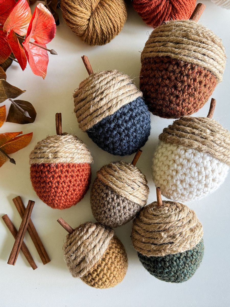 Rustic Farmhouse Acorns Crochet Pattern product image (7)
