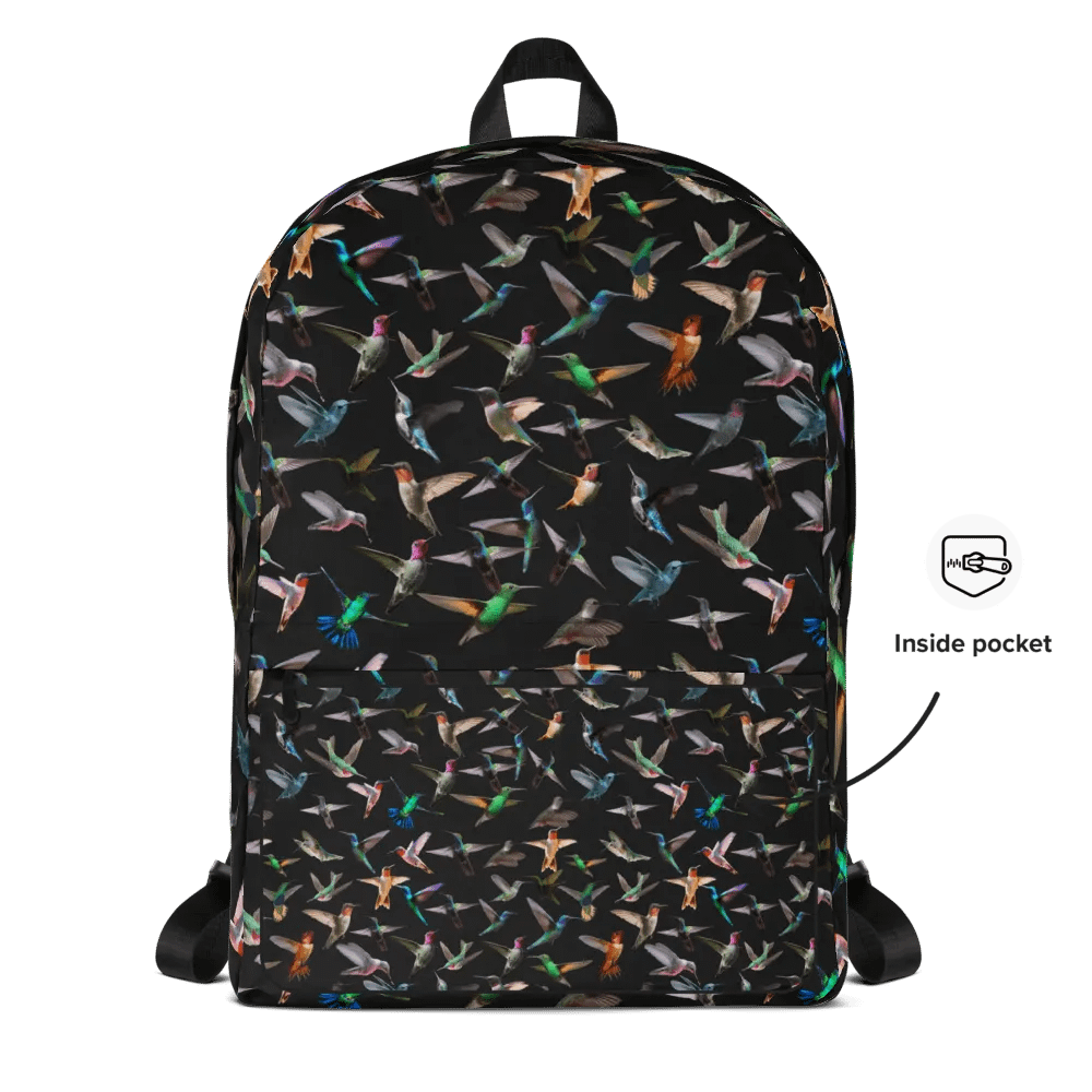Vibrant Hummingbird Flight Backpack for birders moms dads friends product image (10)