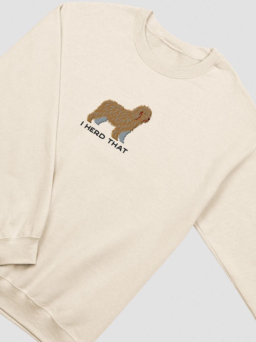 I Herd That Sweatshirt (Embroidered) of a Spanish Water Dog(Tan) product image (15)