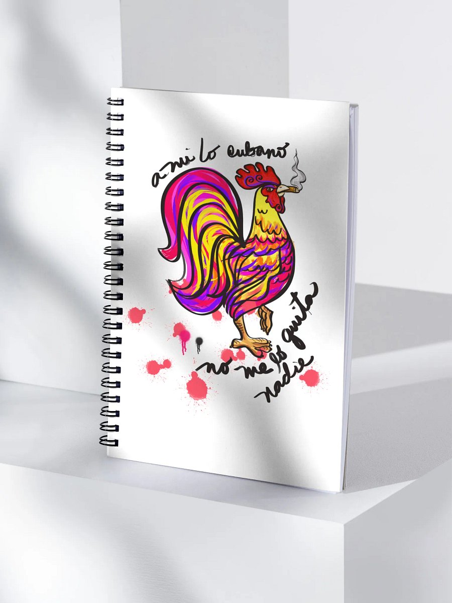 Colorful Rooster Spiral Notebook product image (4)
