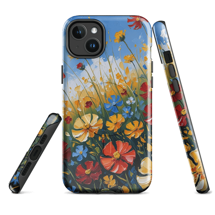 Impressionistic Wildflower Field iPhone® Tough Case product image (2)