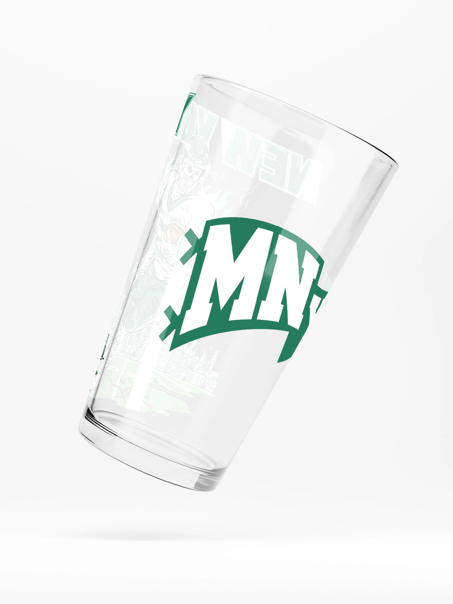 New York, Welcome to Football Pint Glass product image (6)