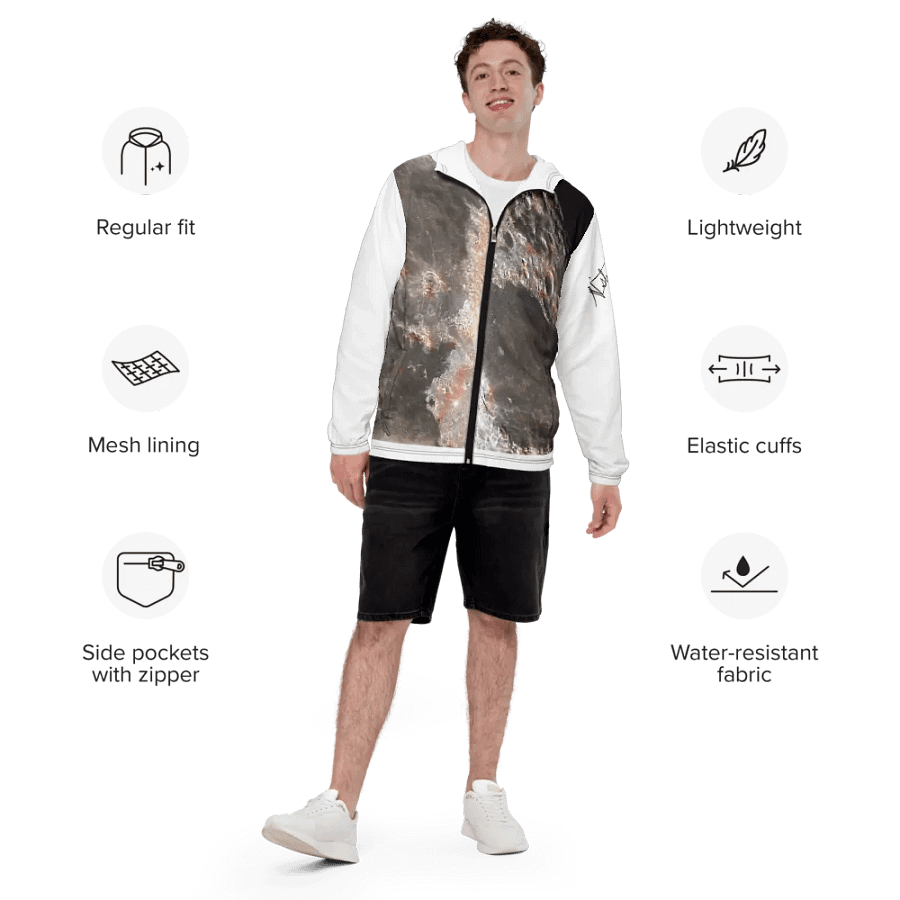 AstroAF Signature Mineral Moon All-Over Print Windbreaker product image (7)