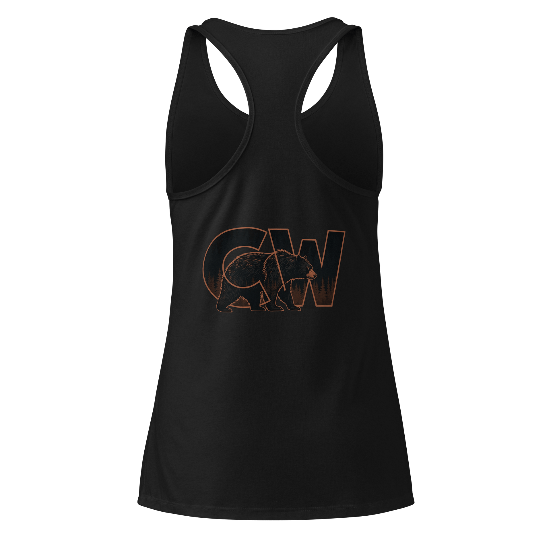 Happy Black Bear Day Racerback Tank product image (6)